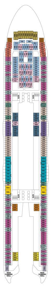 Deck plan k s temptingness of the seas categories ship contrive cabin project deckplan take aback programme grace layout. Deck 7 - Allure of the Seas Deck Plans | Royal Caribbean Blog