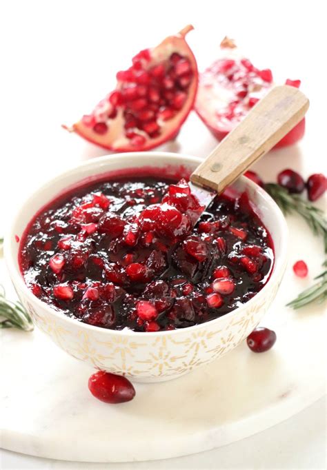 Pomegranate And Rosemary Cranberry Sauce Recipe For Fresh Cranberry