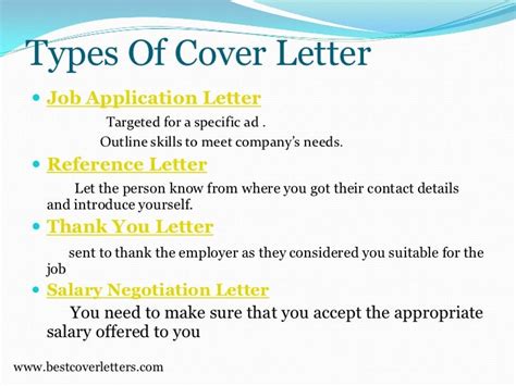 What Are The Different Types Of Cover Letters Zohal