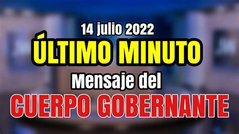 🔴cuerpo Gobernante Anuncia 14 Julio 2022 Jw Asambleas Presenciales 2023 Youtube