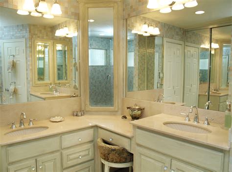 Myrtle 16 1/2 small corner cabinet vanity wall mounted bathroom sink white with faucet drain and overflow space saving design. Corner Double Sink Bathroom Vanity - Vanity Ideas
