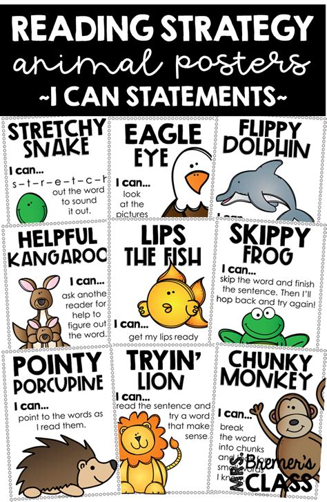 Isis love tries a black donger. Reading Strategy I Can Statement Animal Posters | Mrs ...