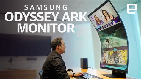 Samsung Odyssey Ark 55 Monitor Hands On A Cinematic Gaming Experience Youtube