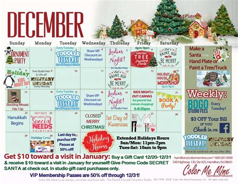 December Calendar Of Events Princeton