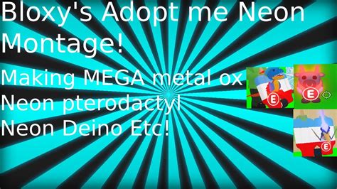 My Adopt Me Neon Montage Youtube