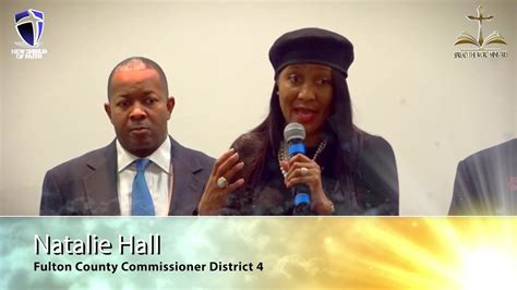 Stwatlanta Fulton County Commissioner District 4 Natalie Hall Youtube