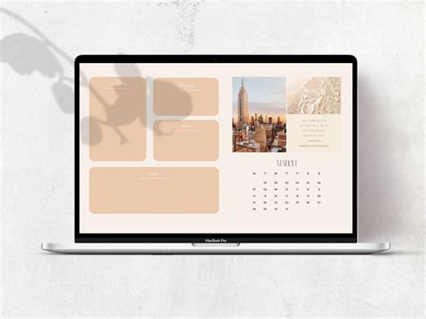 Desktop Wallpaper Organizer With Calendar 2022 Mac And Etsy Uk