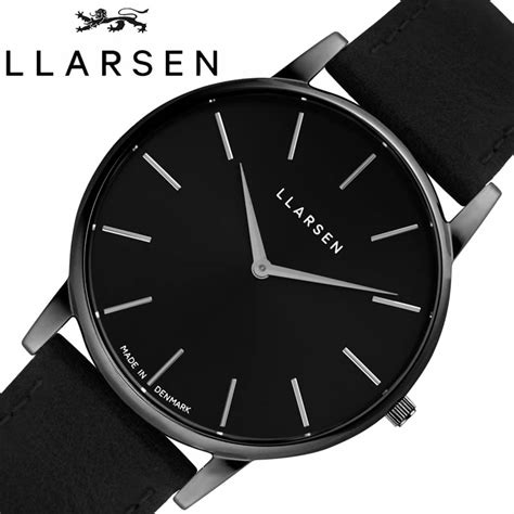 楽天市場エルラーセン 腕時計 LLARSEN 時計 オリバー Oliver ユニセックス 女性 男性 レディース メンズ 腕時計 ブラック