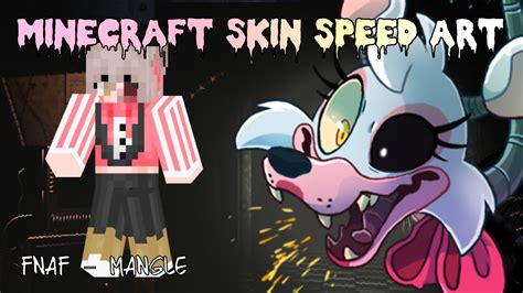 Fnaf Mangle Minecraft Skin Speed Art Youtube