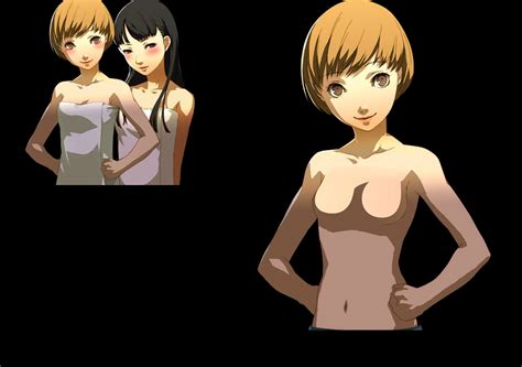 rule 34 atlus megami tensei no bra no nipples official art orange hair persona persona 4