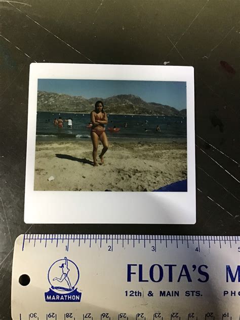 Vintage Ann Es Snapshot Polaroid Swimsuit Bikini Posing Etsy