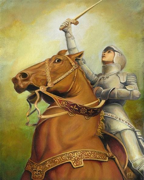 Joan Of Arc The Maid Of Orléans 8x10 Fine Art Print Medieval Etsy