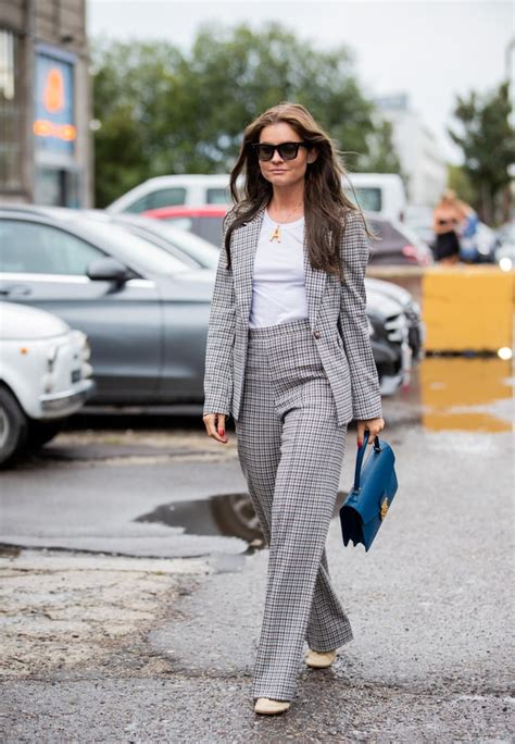 Fall Outfit Idea Plaid Set Blue Bag Fall Outfit Ideas 2019