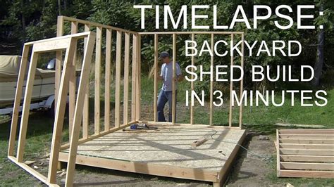 This door construction method saves time and materials because you are using the materials cut out from the rough opening that would otherwise be thrown away. Complete Backyard Shed Build In 3 Minutes - iCreatables ...