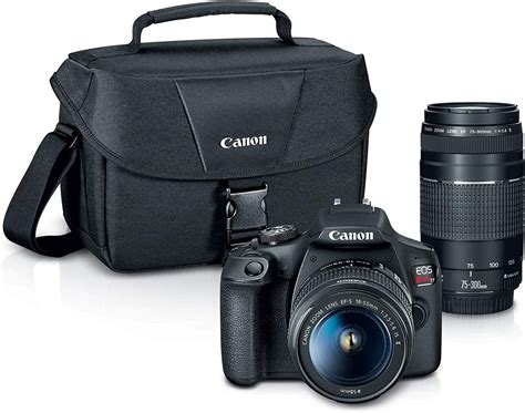 Canon Eos Rebel T7 Dslr Camera2 Lens Kit With Ef18 55mm Ef 75 300mm