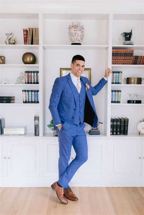 The Bali Indigo Blue Notch Lapel Suit By Menguin Wedding Suits Blue