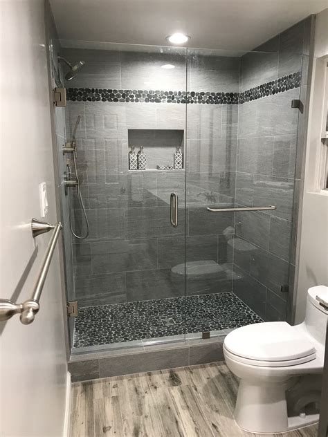 Check spelling or type a new query. Sliced Charcoal Black Pebble Tile in 2019 | Bathroom ...