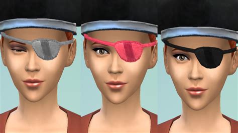Mod The Sims Unisex Pirate Eyepatch Conversion