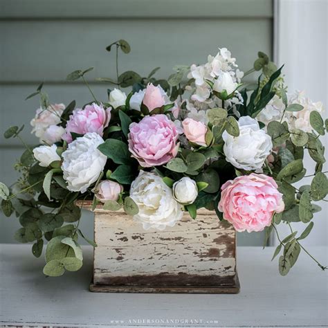 How To Create A Stunning Peony Arrangement With Artificial Flowers