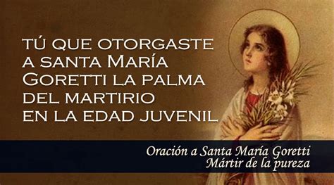 Oración A Santa María Goretti Mártir De La Pureza Aci Prensa