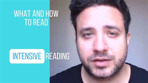 Intensive Reading What And How To Read Youtube