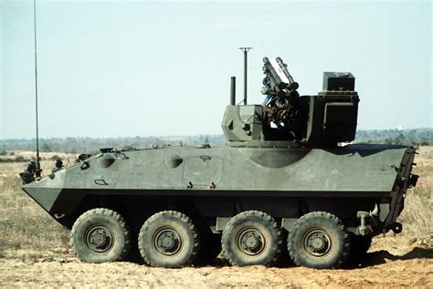 An Lav 25 Light Armored Vehicle With An Experimental Turret Installed