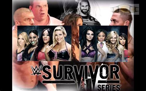 Wwe Survivor Series 2014 Divas Elimination Match Team Paige Vs Team