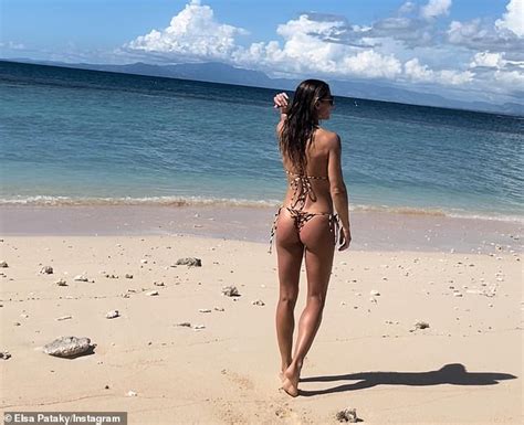 Elsa Pataky Flaunts Her Pert Bottom In A G String Bikini Magazine Bulletin