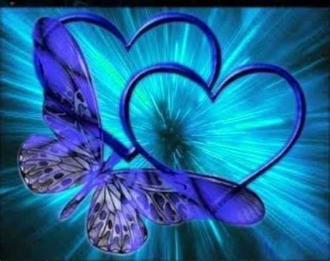 Ljubavne Slike Plava Srca I Leptir