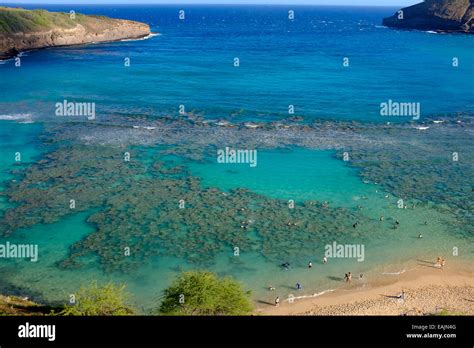 Hanauma Bay Nature Preserve Oahu Hawaii Stockfotografie Alamy