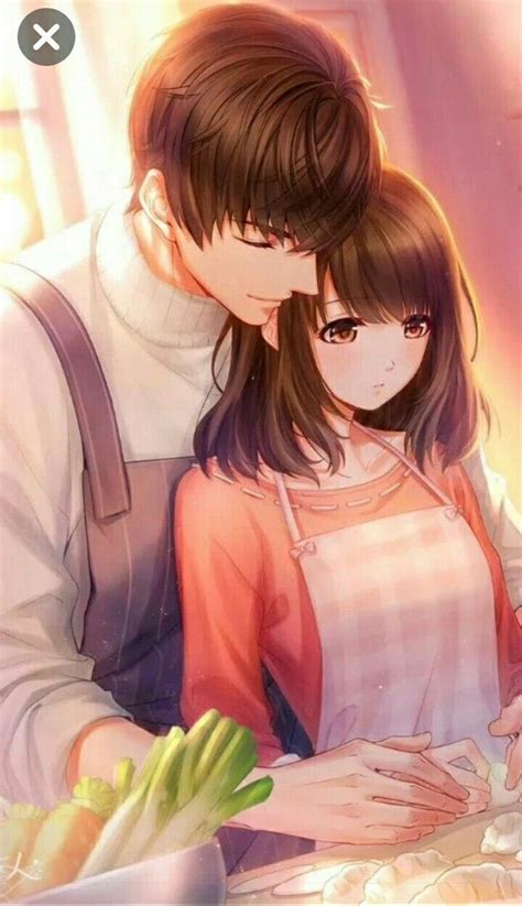Cuddling Anime ~ Cute Anime Couple Desktop Wallpapers Lentrisinc