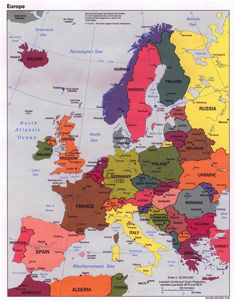 Map Of Europe With Major Cities And Capitals United States Map