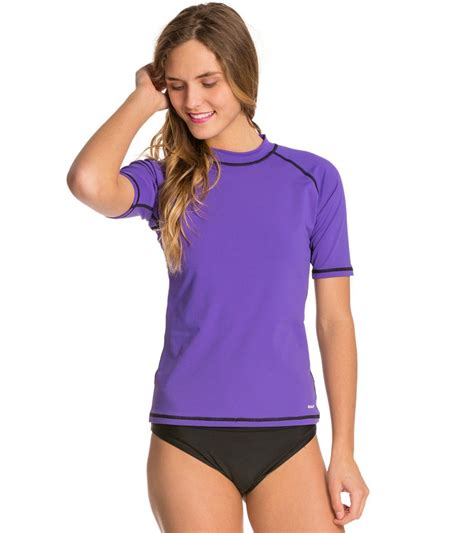 Sporti Womens Ss Upf 50 Swim Shirt Swim Shirts For Women Clothes For Women Female Swimmers