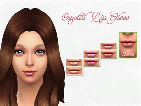 Re Upload Crystal Lip Gloss At Sakura Sims 4 Updates