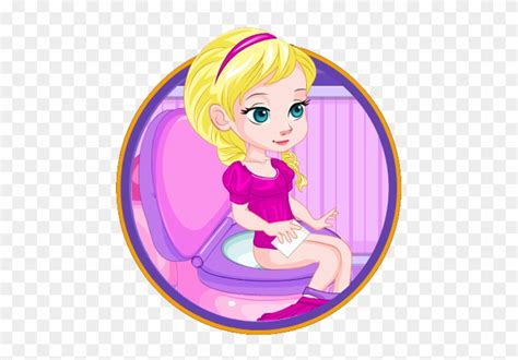 Baby Elsa Potty Training Free Transparent Png Clipart Images Download