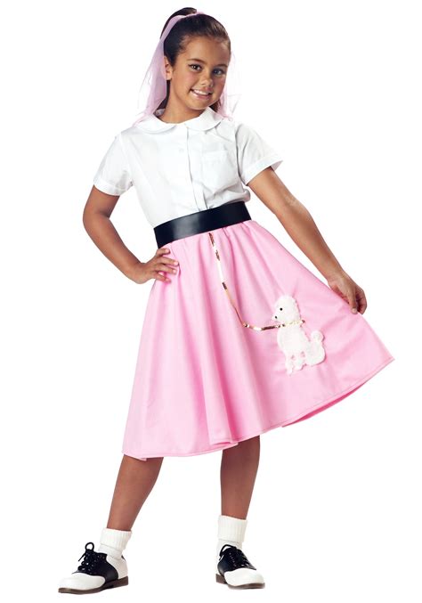 Girls 50s Poodle Skirt Girls 50s Costumes