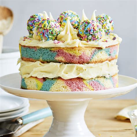 Rainbow Marble Cake Recipe Recipes From Ocado