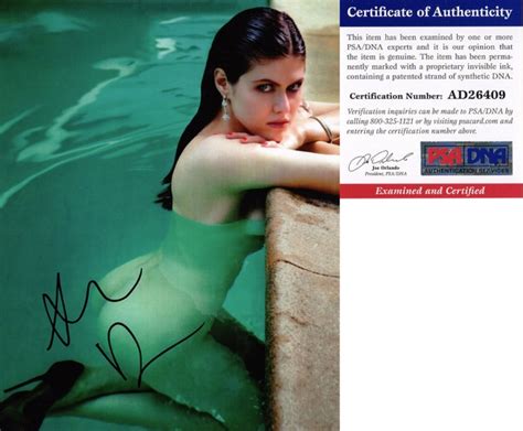 Sexy Alexandra Daddario Signed 11x14 Photo Baywatch PSA DNA