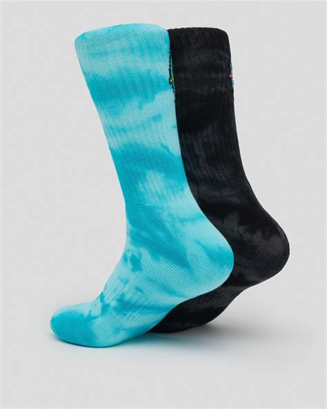 Shop Santa Cruz Other Dot Socks 2 Pack In Tie Dye Fast Shipping