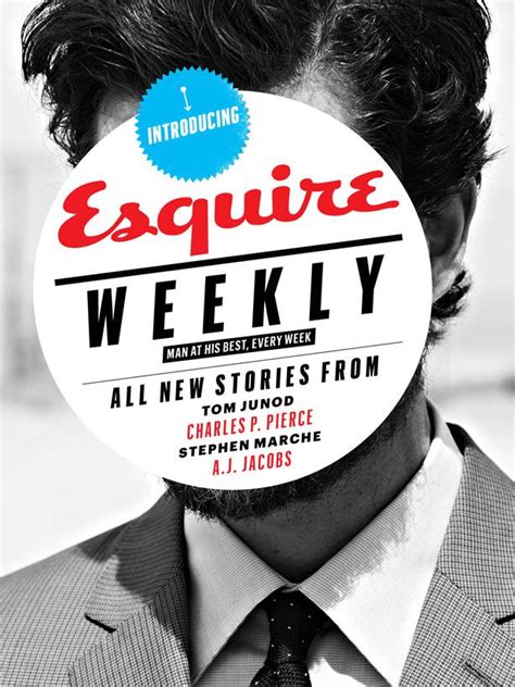 Introducing Esquire Weekly Esquire Cover Esquire Magazine Front Cover