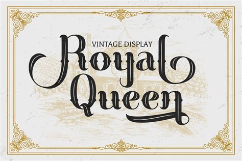 Royal Queen Vintage Display Font Download Fonts