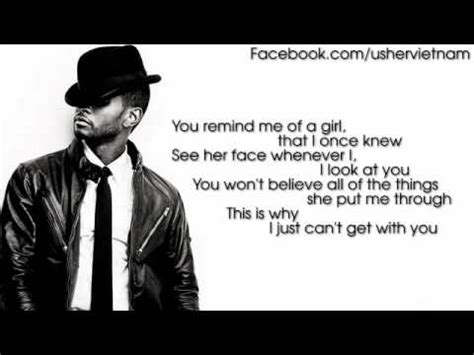 It doesn't matter what i say, don't matter what i do / every little thing. Usher - U Remind Me Lyrics Video - YouTube