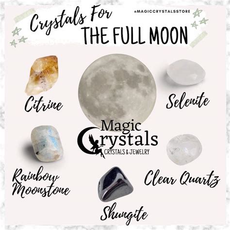 Full Moon Crystal Set Crystals For The Full Moon Magic Crystals