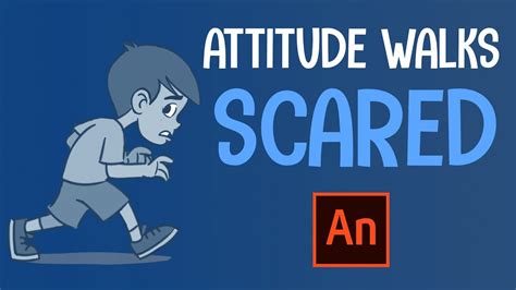 Learn 2d Animation With Adobe Animate Attitude Walks Scared Walk