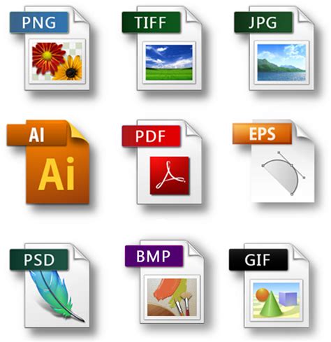File Types Digital Media Design Graphic Production