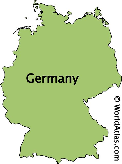 Printable Map Of Germany
