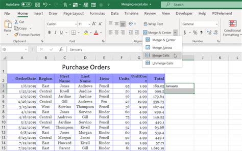 Excel Merge Cells Combine Columns And Rows In A Second With No Values Vrogue Co