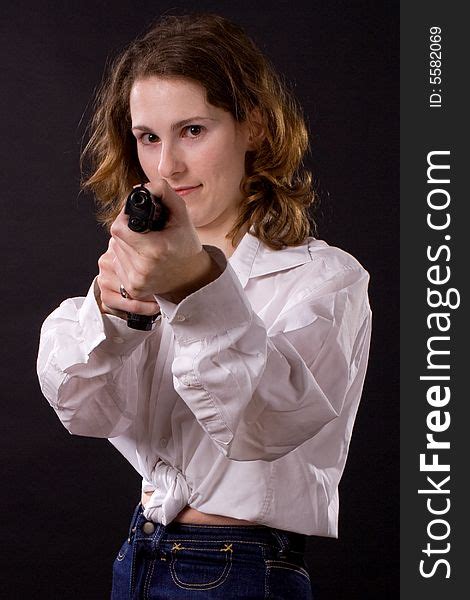 Woman With Gun Free Stock Images Photos StockFreeImages Com