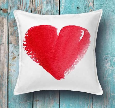 Heart Cushion Cover Valentines T Decorative Pillow Etsy Heart