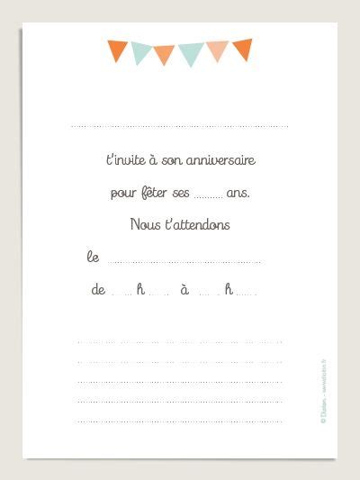 Carte invitation anniversaire enfant gratuite à imprimer. 10 Cartes d'invitation anniversaire illustrées par Little ...